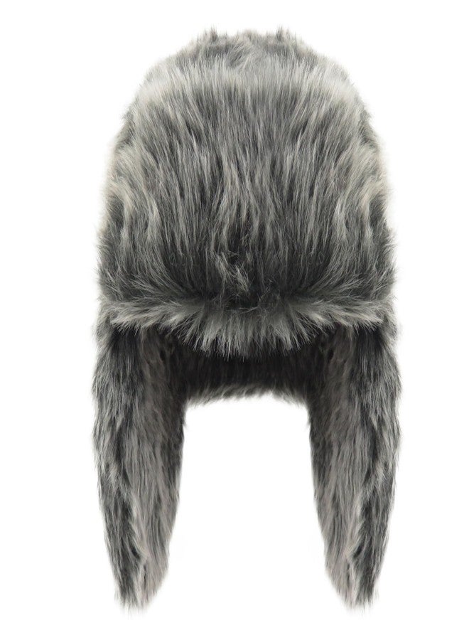 Phaiy Fluffy Trapper Hat for Men Women, Unisex Faux Fur Aviator Hat, Winter Hats with Ear Flaps, Windproof Hunting Ski Hat Russian Ushanka Hats - Image 1